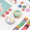 100pcs/Roll Cute Flower Bear Love Heart Washi Tape Cute pattern Scrapbooking Sticker Stationery Sticker
