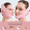 Pink Mesh Breathable V-Face Lifting Bandage for Jawline Contouring