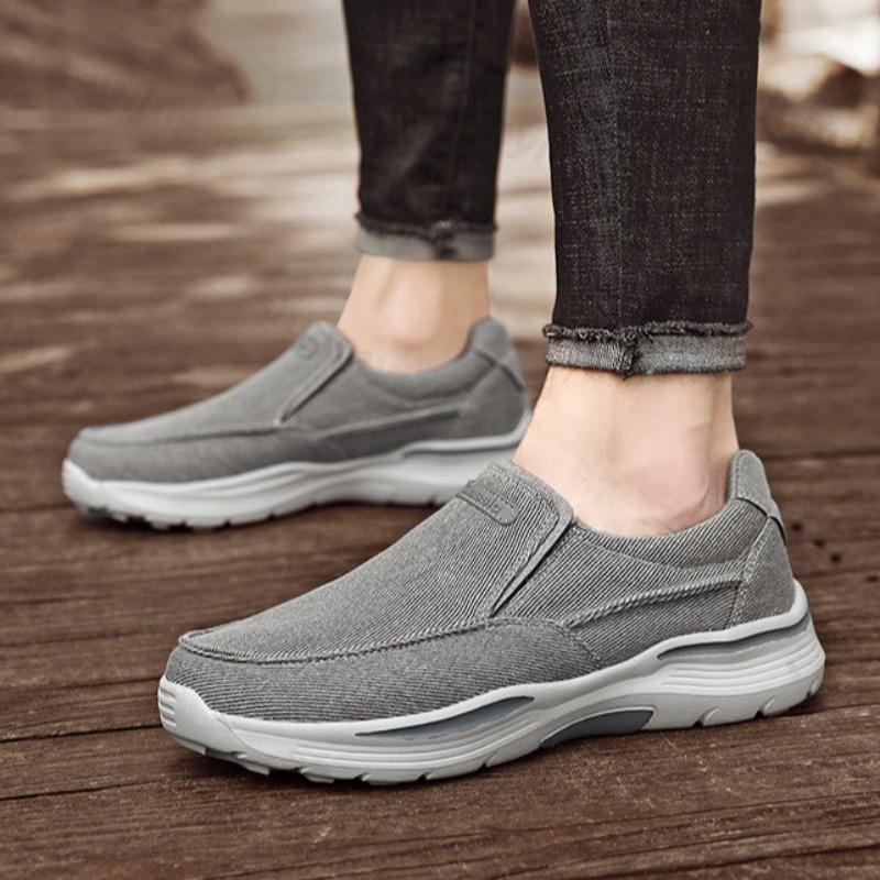 Men Casual Shoes Men Sneakers Canvas Breathable Loafers 2025 Autumn New Comfortable Outdoor Walking Shoes Zapatillas