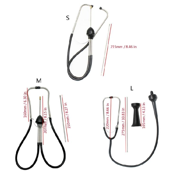 High Sensitivity Engine Cylinder Stethoscope Hearing Listening Tool for Home Workshops Efficient Vehicle Problem Solving