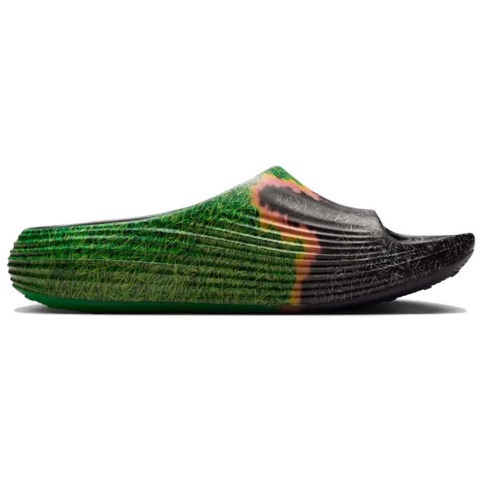 .SWOOSH x Nike ReactX Rejuven8 Slide Touch Grass Unisex Sandals Green Dark-Smoke-Grey Black-Kelly-Green IR0459-001