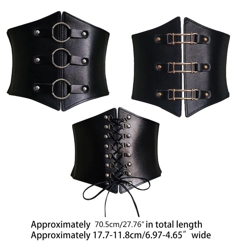 Stretchy Cinch Belt For Dresses Buckle Slimming Body Belts for Women Elastic High Waist Hiphop Rock Nightclub Sexy Jeans