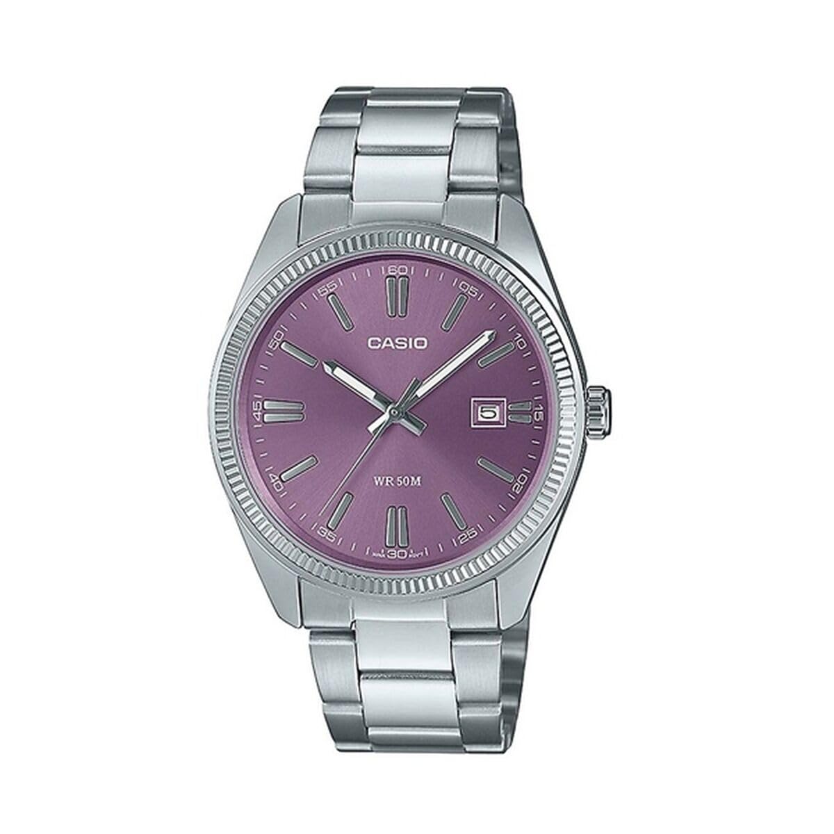 

CASIO Аналоговые кварцевые часы Лавандово-фиолетовый циферблат с солнечным лучом Браслет из нержавеющей стали Браслет Мужские (38,5 мм) / MTP-1302PD-6AVEF, фиолетовый
