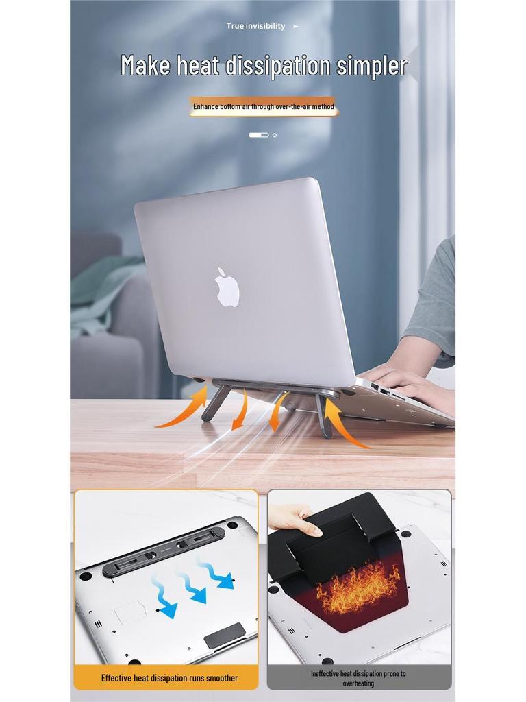 Aluminum Alloy Laptop Stand & Heat Dissipation Bracket for Apple MacBook