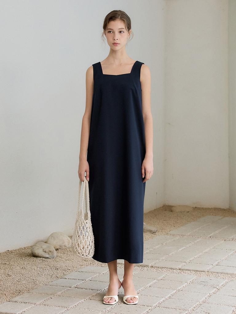 Mommet Delow Two-Way Sleeveless Dress Navy