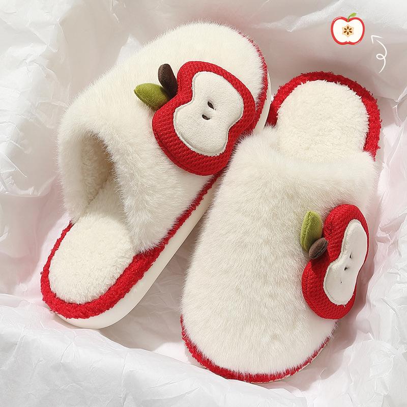 Cotton Slippers Women's Autumn and Winter New Indoor Home Non-slip Deodorant Plush Warm Silent Cotton Drag Lady