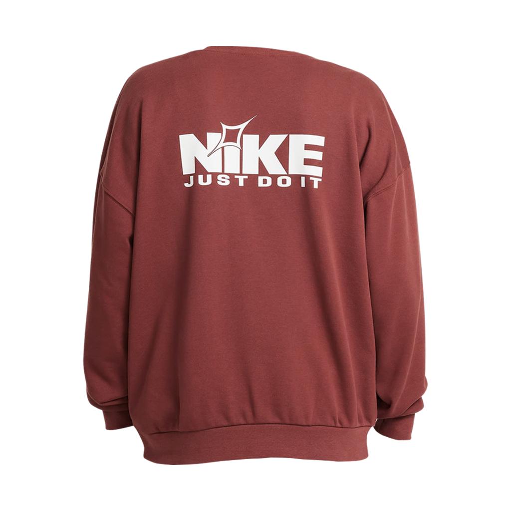 Nike Υπερμεγέθης Λογότυπος Μάρκας Crewneck Άνετη Μόδα Φούτερ Ανδρικό φούτερ Καφέ Λευκό HQ2962-231