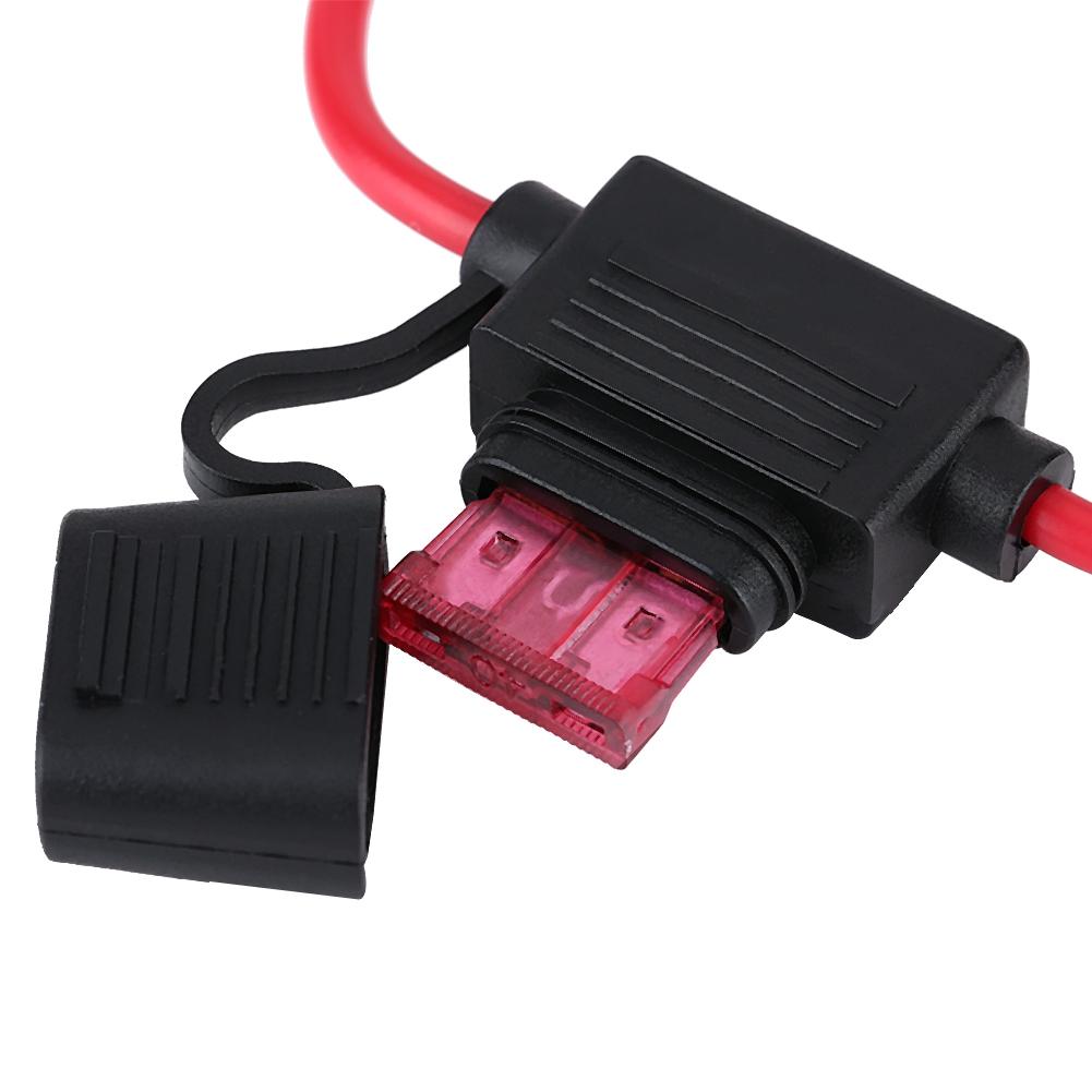 12V 40A Standard Blade Line   Holder, 10Pcs, Waterproof and Moisture-proof, sy Installation for Car Bike