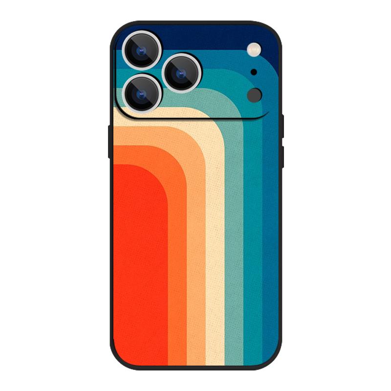 Magnetic For Magsafe Case For iPhone 17 Pro Max Rainbow Flowers Print Soft Silicone Phone Back Cover For iPhone 16 15 14 13 Pro Max 16e 17e