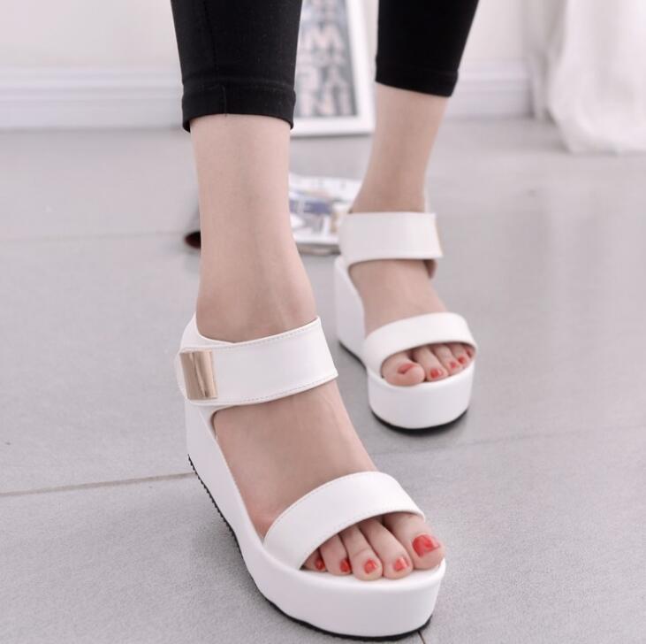 Pandaie Womens .. Sandals Spring Summer Ladies Women Wedge Sandals Fashion Fish Mouth Hollow Roma Shoes Pandaie Womens .. Sandals Spring Summer Ladies Women Wedge Sandals Fashion Fish Mouth Hollow Roma Shoes