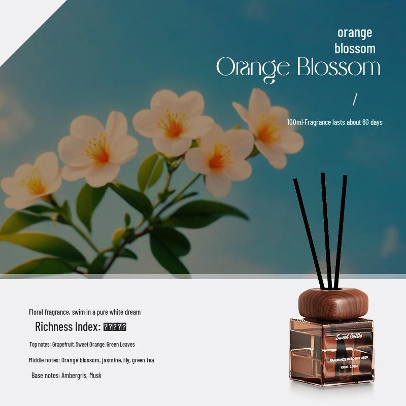 Luxury Long-lasting Rattan Diffuser: Alcohol-free, Fire-free Aromatherapy for Home & Hotel