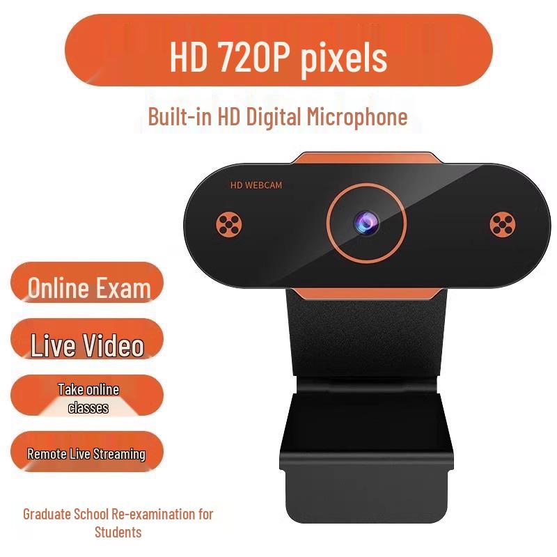HD-Webcam mit integriertem Mikrofon für Desktop, Laptop und Live-Streaming.