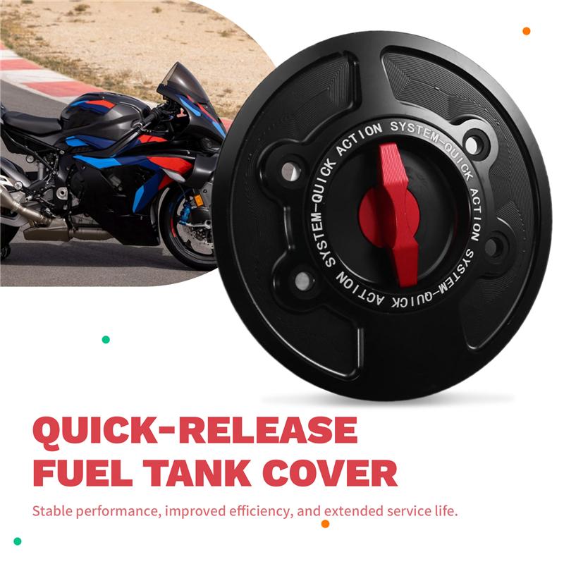 A33K-For BMW S1000RR M1000RR S1000R M1000R Motorcycle Fuel Tank Cap Keyless Quick-Release Cover