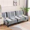 Stretch Futon Slipcover Armless Sofa Cover Furniture Protector Without Armrests Slipcover Soft with Elastic Bottom for Kids