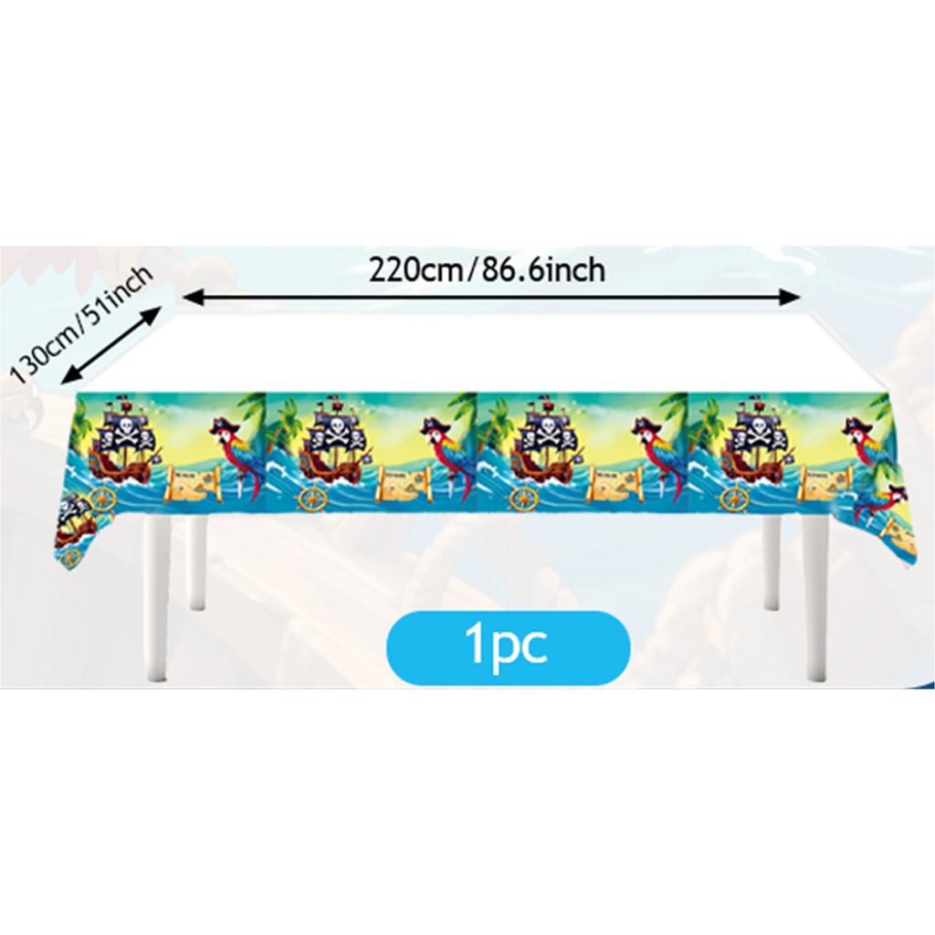 Pirate Theme Birthday Party Decorations Tableware Tablecloth Paper Plates Party Favor Gifts Supplies Souvenirs Baby Shower