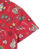 Syupeodeulai W Palm Surf Hawaiian Crop Shirt Red
