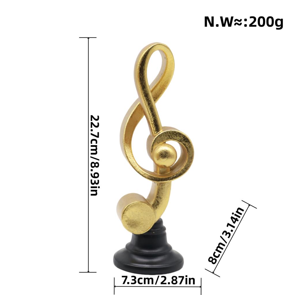 Modern Good Antique Creative Design Musical Notes Knot Decorations Living Room Home Tabletop Model Room Decoration Entrance Resin Crafts