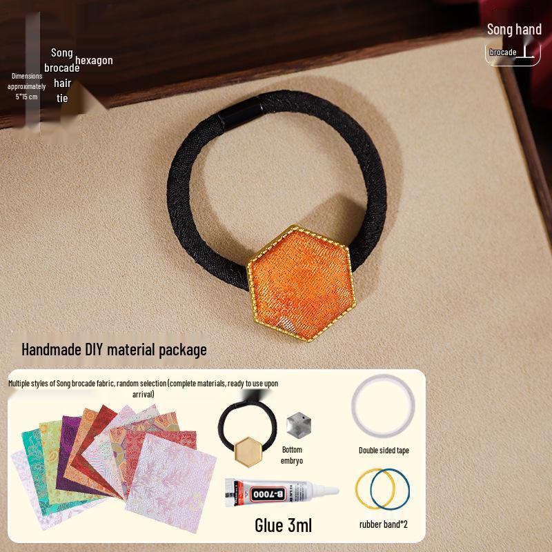 Imitation Song Brocade Hair Clip DIY Kit: Chinese Style Jewelry Accessories - Complete Set for Mother s Day Gifts