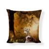 Cartoon Cute Dog Oil Double-Sided Printed Pillow Cover Short Plush Suitable Living Rooms Bedrooms Sofas Throw Cushion Cover