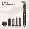 5 In 1 Hair Dryer Hot Air Comb Professional Curling Iron Straighten High Speed Hair Dryer Volumizing With Detachable Attachments