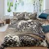 Brown Leopard Cheetah Printed Duvet Cover for Kids Teen Boys Girls Man Women Bedroom Decor Africa Wild Animal Theme Bedding Set