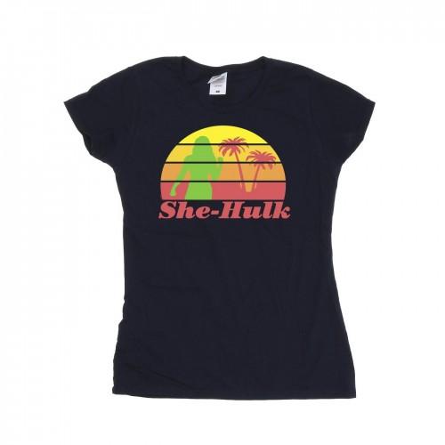 

Marvel Womens/Ladies She-Hulk: Attorney At Law Sunset Flex Cotton T-Shirt білий