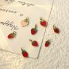 Summer On The New National Tide Does Not Fade Niche Dripping Oil Colored Strawberry Necklace Accessories Diy Design Pendant Women