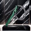 Adjustable Chain Wrench Tool - Ergonomic Green Handle,Versatile Automotive Maintenance Accessory for Filters and Pipe Fittings