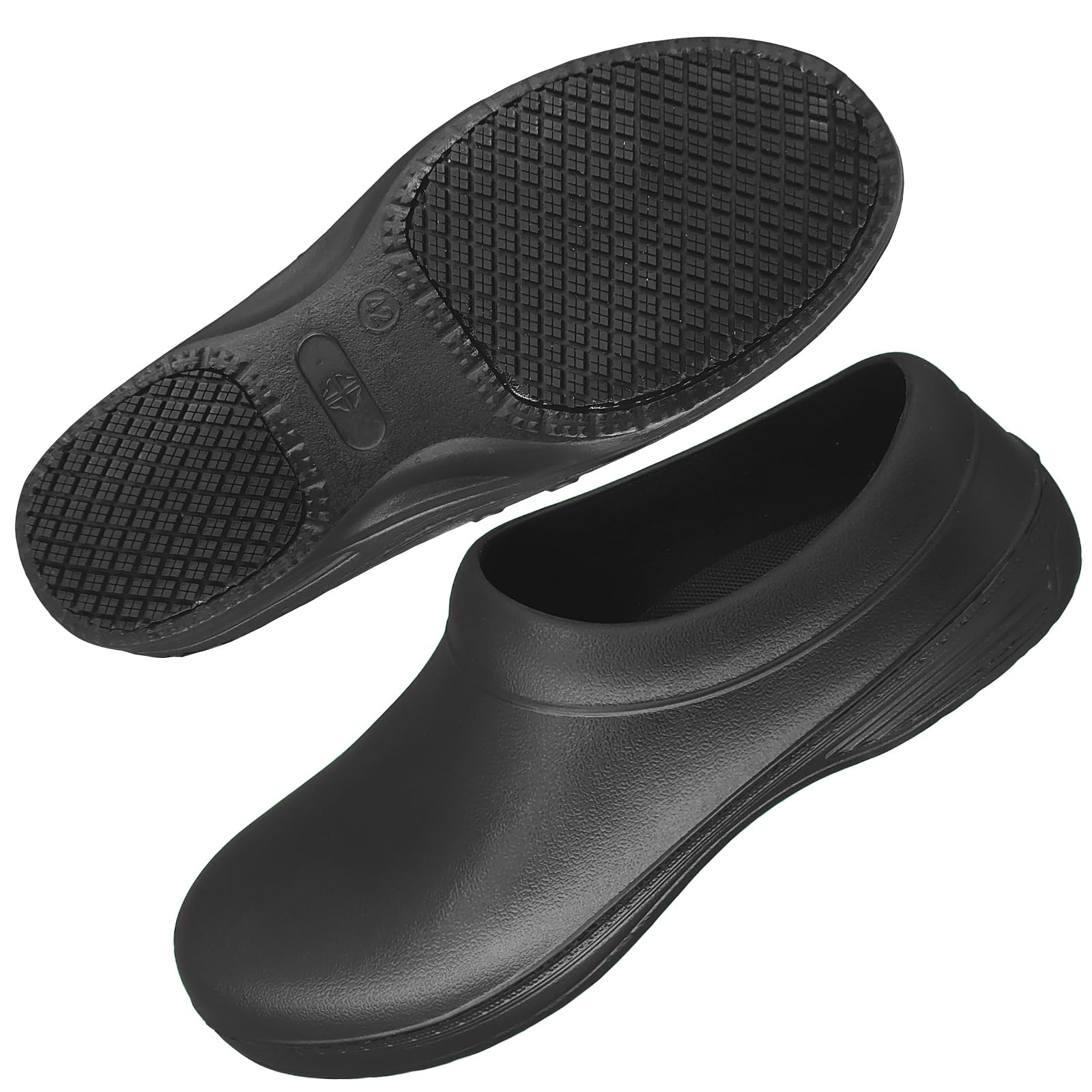 

Myton Chef Shoes, Black, Kitchen Cooking Work Shoes, Non-Slip, Waterproof, Lightweight, Non-Slip, for Men and Women, BMS#036 (Black, 43cm, 26.5cm)