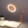 USB LED Desk Reading Night Light Lamp with Fan Rechargeable Flexible Adjustable Handy Desk Cooling Fan Bulb