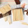 100Pcs Orange Wood Cuticle Sticks Set Double Headed Forks Nail Manicure Tools 5 Sizes Cuticle Pusher Remove Tool