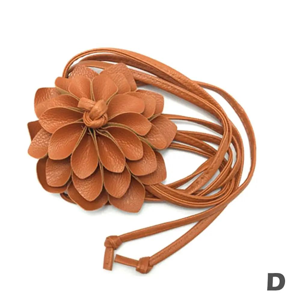 Floral Waist Chain Women Flower Decorative Luxury Rope Belts Woven Waistband Strap Waist Braid Tie Bohemian Belts For Women