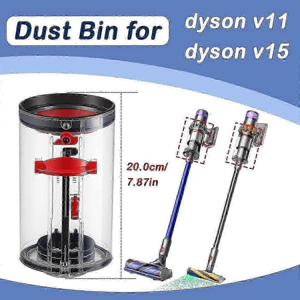 Dust Bin for Dyson V11 V15 SV14 SV15 SV22 Vacuum Cleaner, Dustbin Tank Spare Parts No.970050-01/965443-01 less