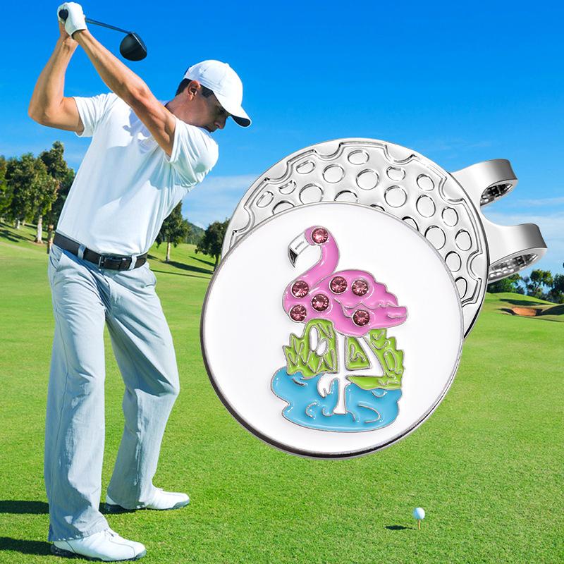 Golf Ball Markers With Hat Clips For Men Women Enamel Magnetic Baseball Cap Clips Golfer Removable Attaches Easily To Golf Cap