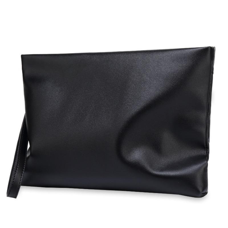 First Layer Cowhide Men's Handbag, Genuine Leather Clutch Bag, Business Clutch Bag, Large Capacity Envelope Bag, Handheld Urban Simplicity