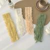 Silk scarf long strip high-end summer thin decorative versatile lace thin narrow small scarf headband
