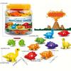 Dinosaur Alphabet Matching Game  Double Sided Toddler ABC Toys Upper and Lower Case Letters Early Education Preschool Toy Set