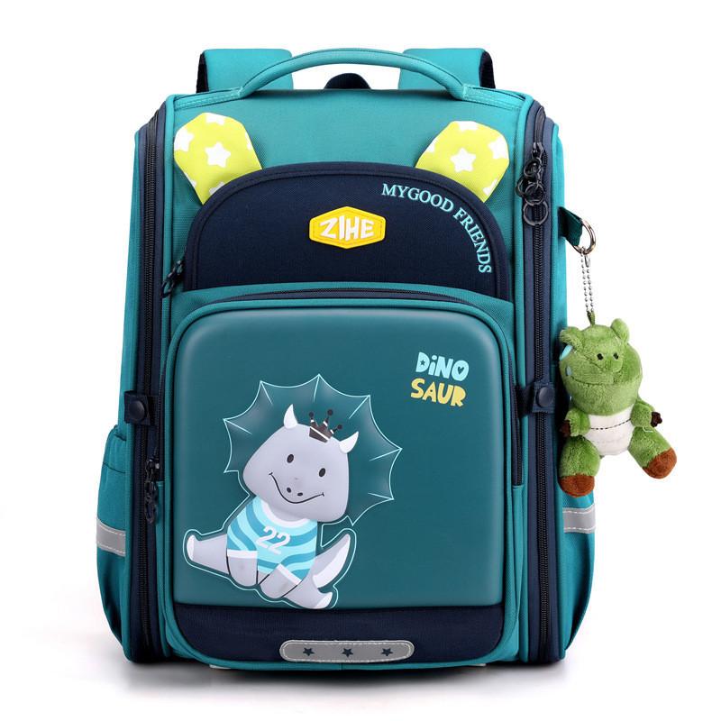 Breathable Durable Oxford Cloth School Backpack For Children With Fun Animal Patterns