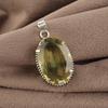 Zitronentopas Edelstein Silber Anhänger 1,75" , 925 Sterling Silber Handgefertigter Schmuck, Partywear Anhänger Geschenk für Frauen PP-63-1