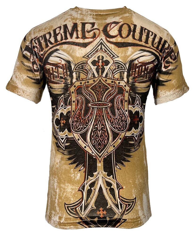 

Футболка унисекс Xtreme Couture Affliction Lockdown Tan Tattoo Biker