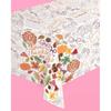 xo, Fetti Thanksgiving Paper Coloring Tablecloth - 9' x 4.5' | Fall Holiday Party Decorations, Friendsgiving Tablescape, Give Thanks Arts & Crafts,
