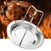 Upright Design Barbecue Tray Vertical Roasting Beer Can Chicken Holder  Outdoor Grilling BBQ