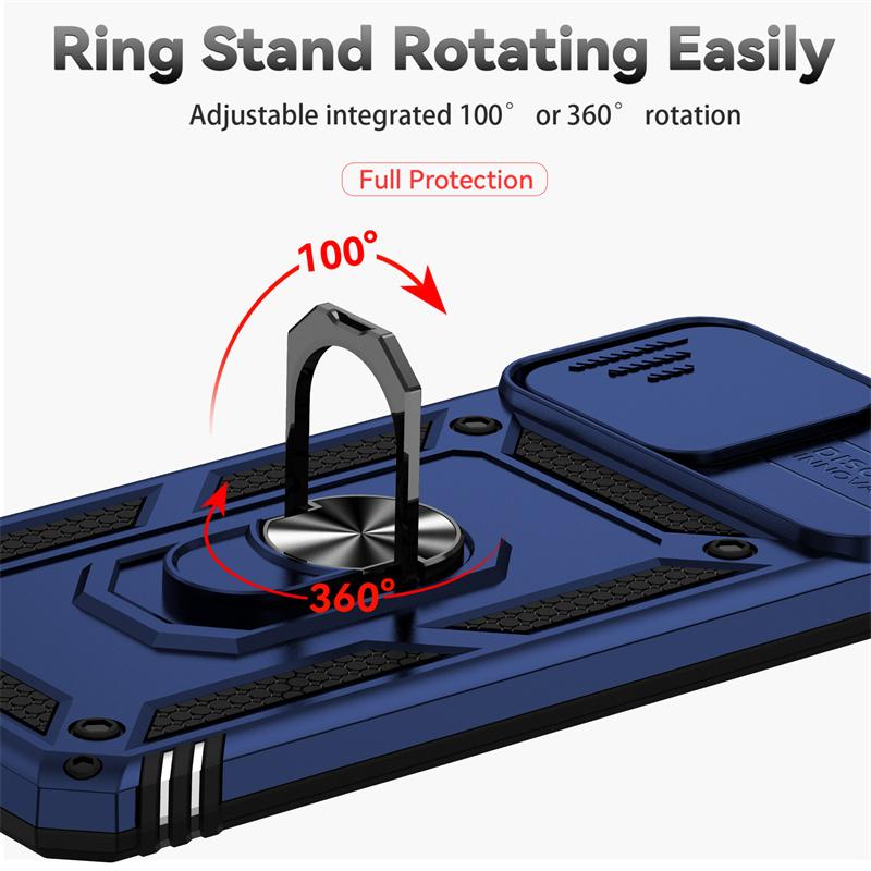 Für Honor X8 4G 2022 Hülle Magnetischer Halter Ring Armor Stoßfest Coque Für Honar Honer X8 X 8 HonorX8 4G 6.7" Linsenschutzhülle