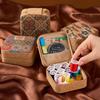 High-grade Retro Needle and Thread Box Home Set Portable Multifunctional Needle and Thread Bag Sewing Tools Hand Sewing