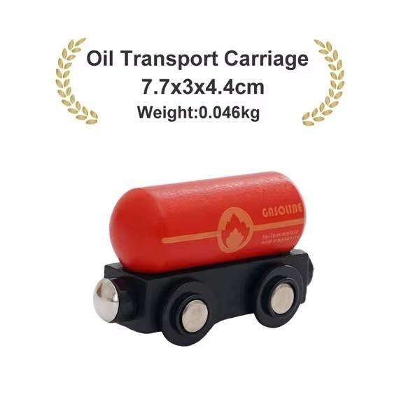 Wooden Magnetic Train Car Locomotive Ambulance Fire Truck Wood Railway Accessories fit for Brand Wooden Tracks Toy For Kids