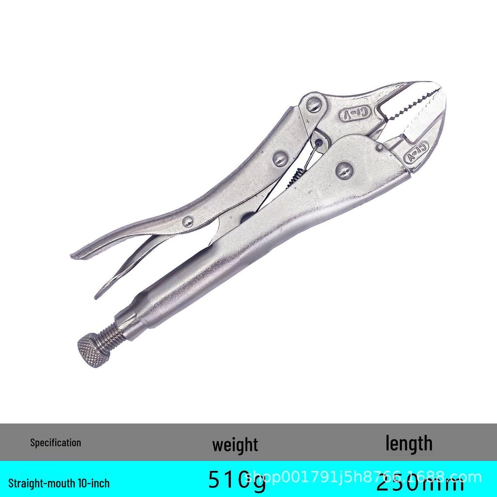 Industrial Grade Multifunctional High Leverage Round Nose Pressure Clamping Pliers for Labor-Saving Work.