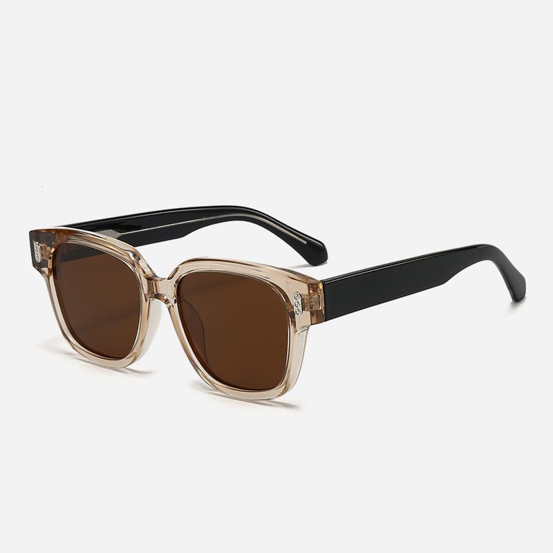 Mens Retro Square Sunglasses With Polarized Tac Lenses Uv400 For Casual Travel