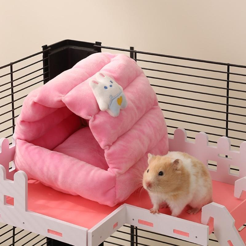 Lovely Small Animal Houses for Hamsters Rabbits And Birds Decorative Homes Pet Nest Breathable Bed