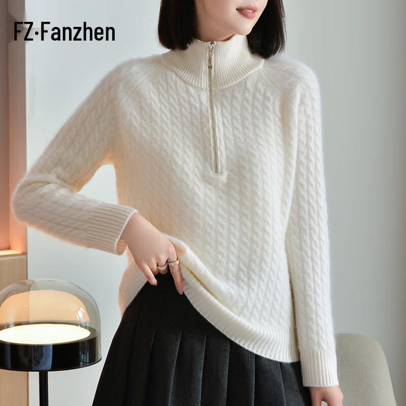 

Женский толстый повседневный вязаный свитер VanZhen из 100% шерсти One Size