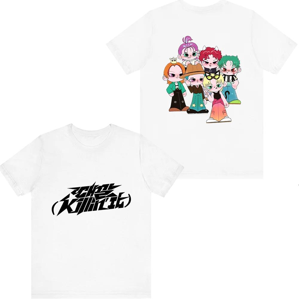 P1Harmony Merch Pikids Logo Tshirt Fashion Unisex Unisex Women Short Sleeve Casual Graphic Tee S
